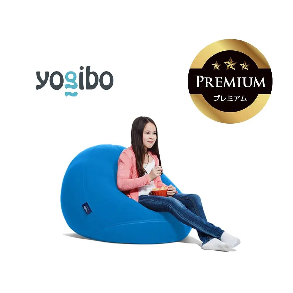 Yogibo Drop Premium アクアブルー│送料無料 全国配送離島含 ビーズクッション カバー 洗える（ヨギボー ドロップ プレミアム）