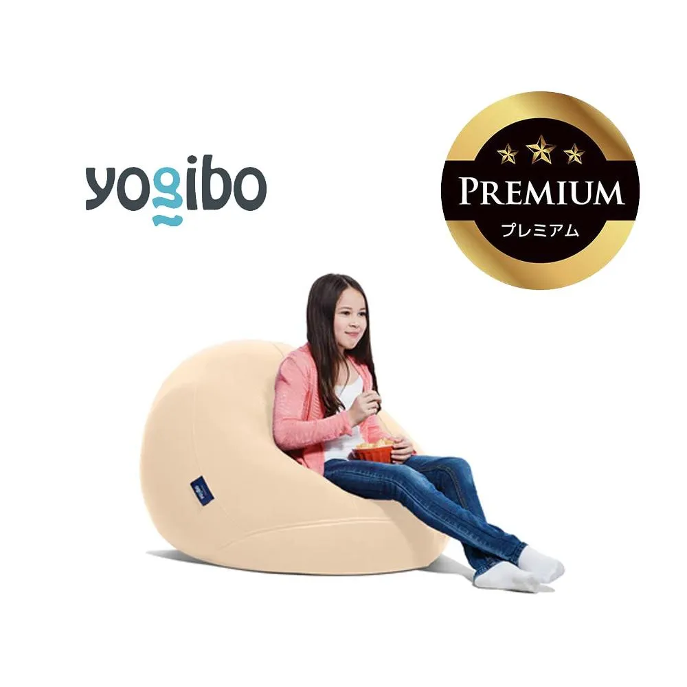 Yogibo Drop Premium クリームホワイト│送料無料 全国配送離島含 ビーズクッション カバー 洗える(ヨギボー ドロップ プレミアム)
