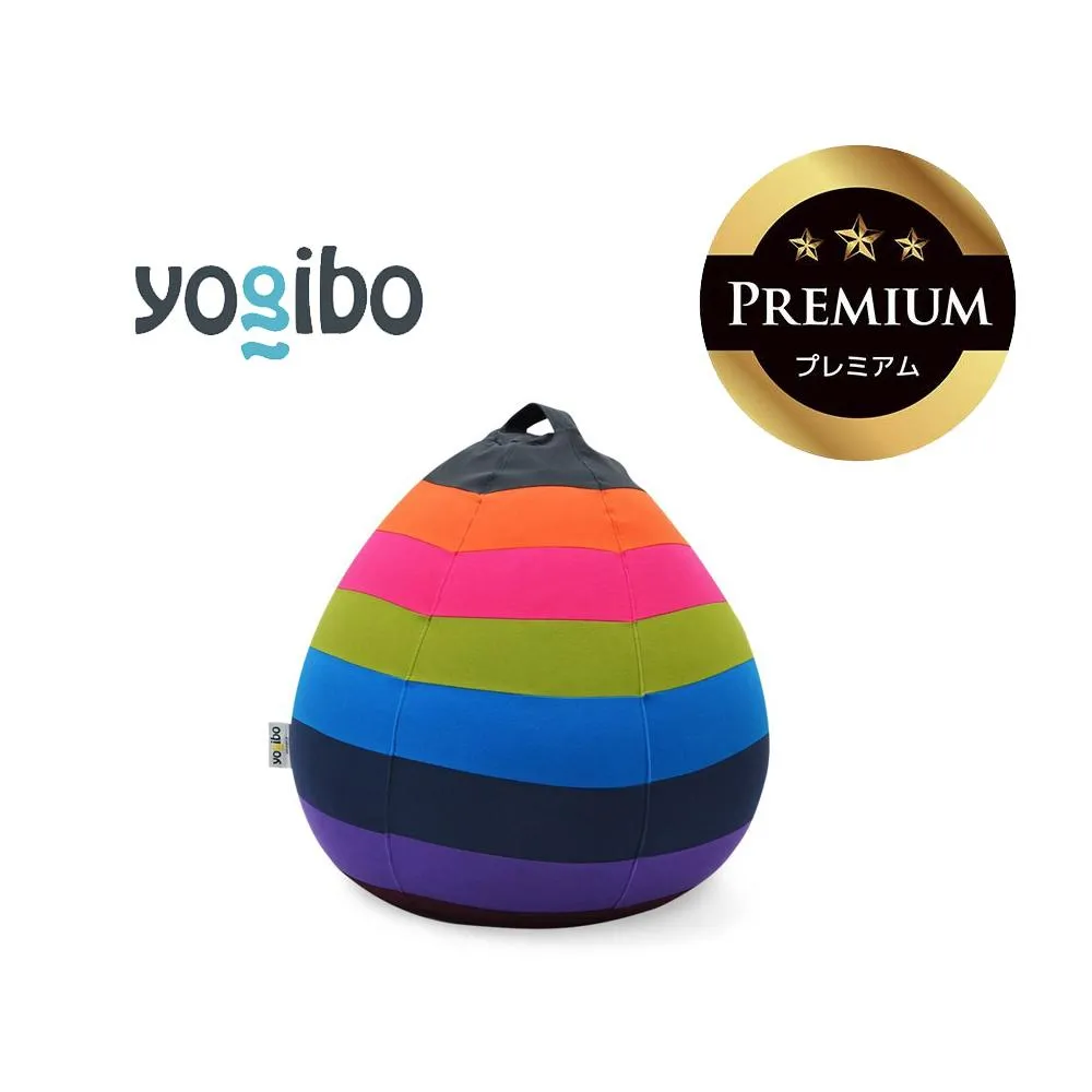 Yogibo Drop Rainbow Premium ブライト│送料無料 全国配送離島含 ビーズクッション カバー 洗える(ヨギボー ドロップ レインボー プレミアム)