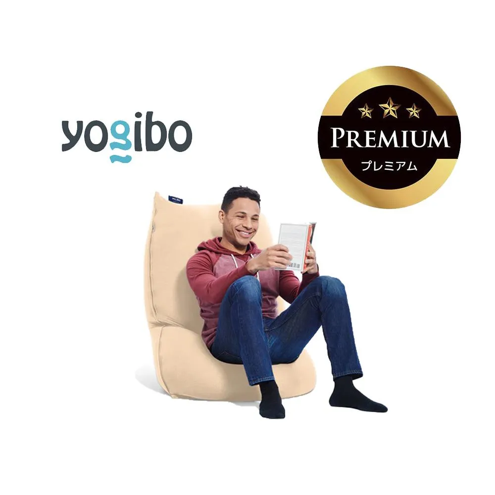 Yogibo Lite Premium クリームホワイト│送料無料 全国配送離島含 ビーズクッション カバー 洗える(ヨギボー ライト プレミアム)