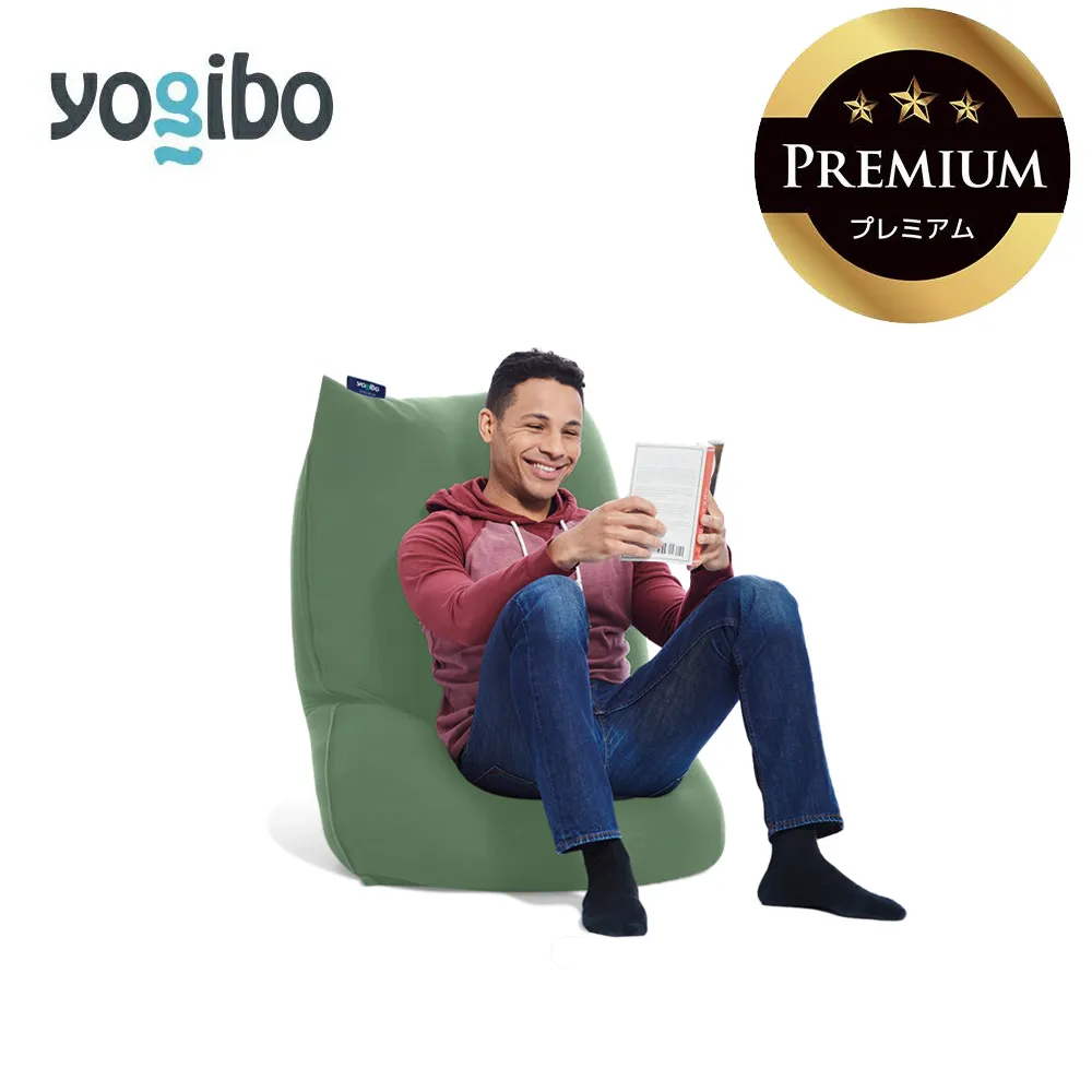 Yogibo Lite Premium オリーブグリーン│送料無料 全国配送離島含 ビーズクッション カバー 洗える(ヨギボー ライト プレミアム)