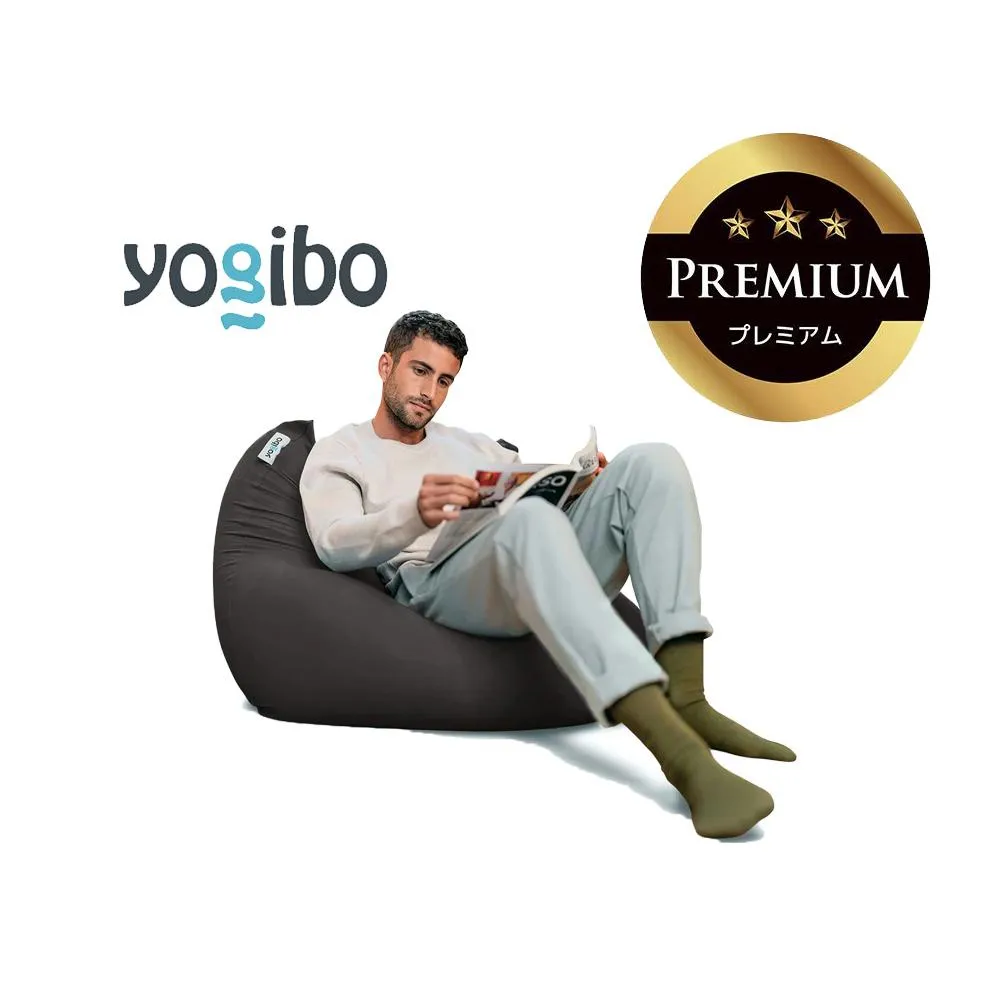 Yogibo Mini Premium ダークグレー│送料無料 全国配送離島含 ビーズクッション カバー 洗える(ヨギボー ミニ プレミアム)