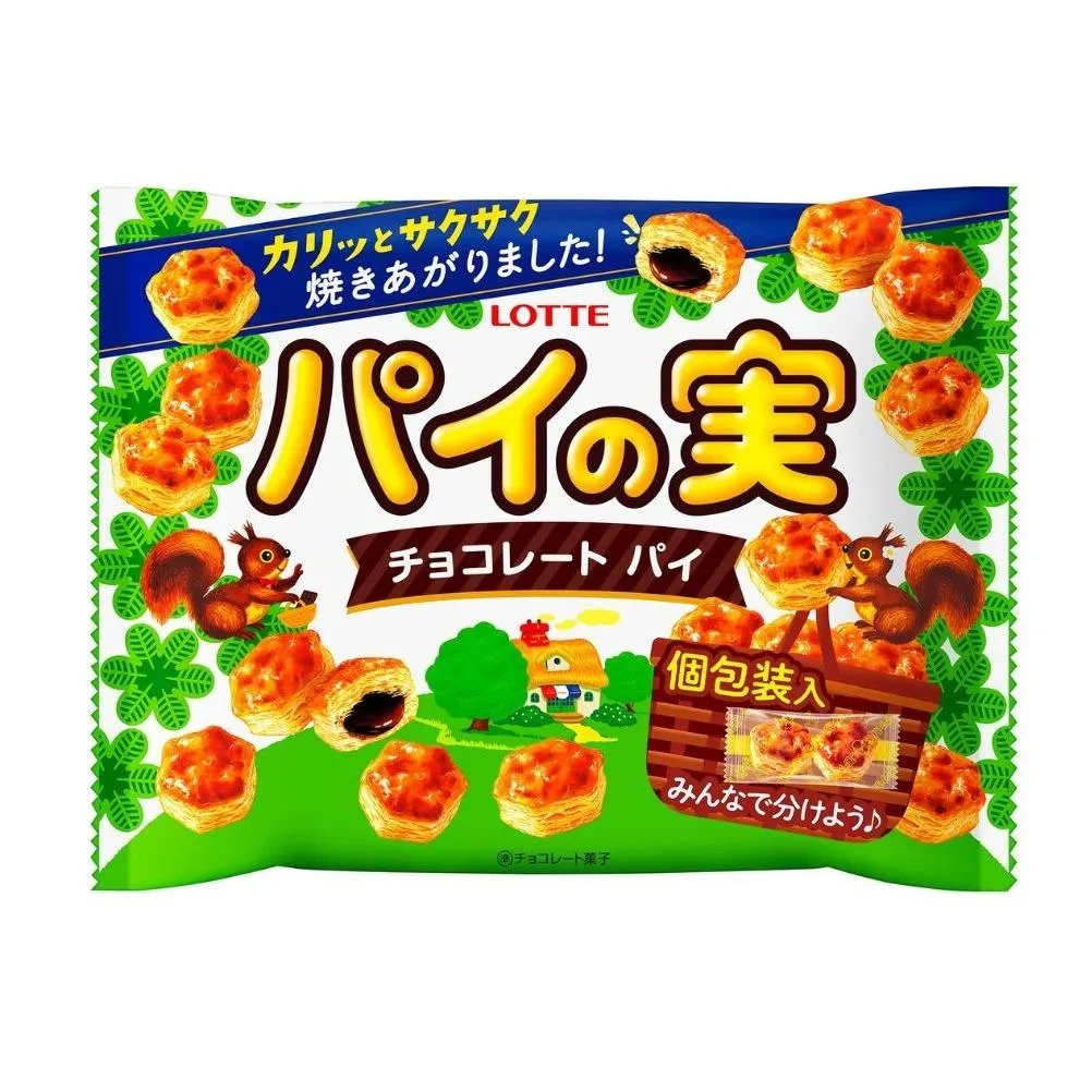 ロッテ パイの実 シェアパック 124g(個包装込み)×3袋【LOTTE パーティー お菓子 菓子 おやつ 三重県 四日市市 四日市 四日市市ふるさと納税】