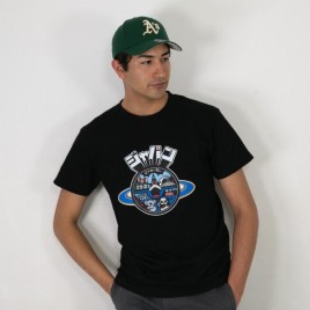 四日市市 マンホールTシャツ 黒 サイズS