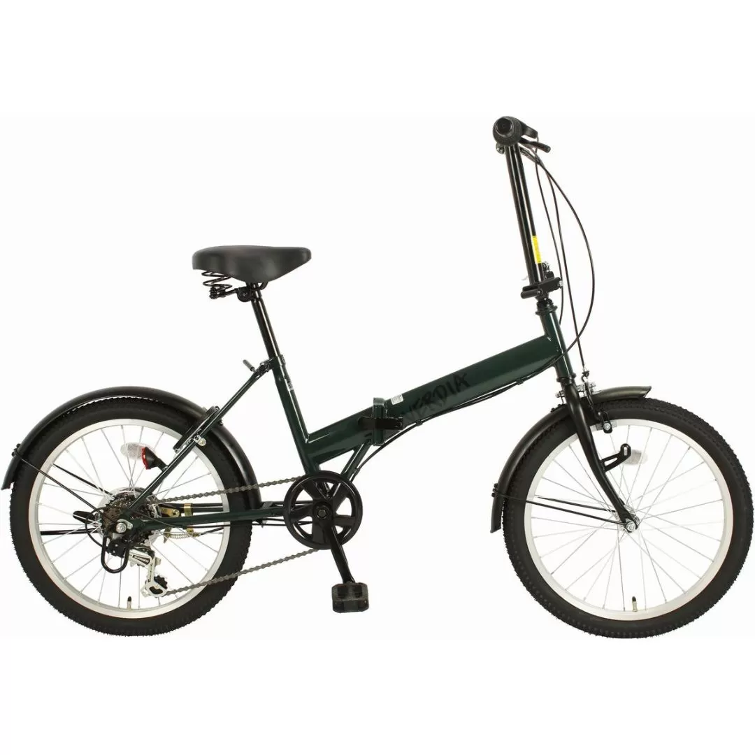 オリタタミ自転車20インチ 6段変速 ヴェルディア グリーン