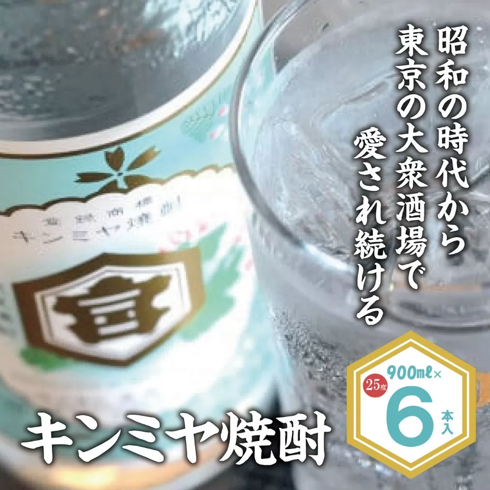 酎ハイを上質にする下町の名脇役。キンミヤ焼酎 キンミヤパック25度 900ml×6個