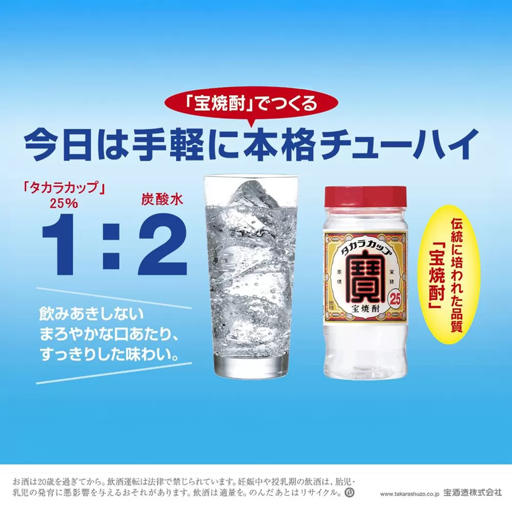【返礼品事業者：株式会社イズミック三重支店】甲　２５度　タカラカップ　ペット　２２０ｍｌ×２４本
