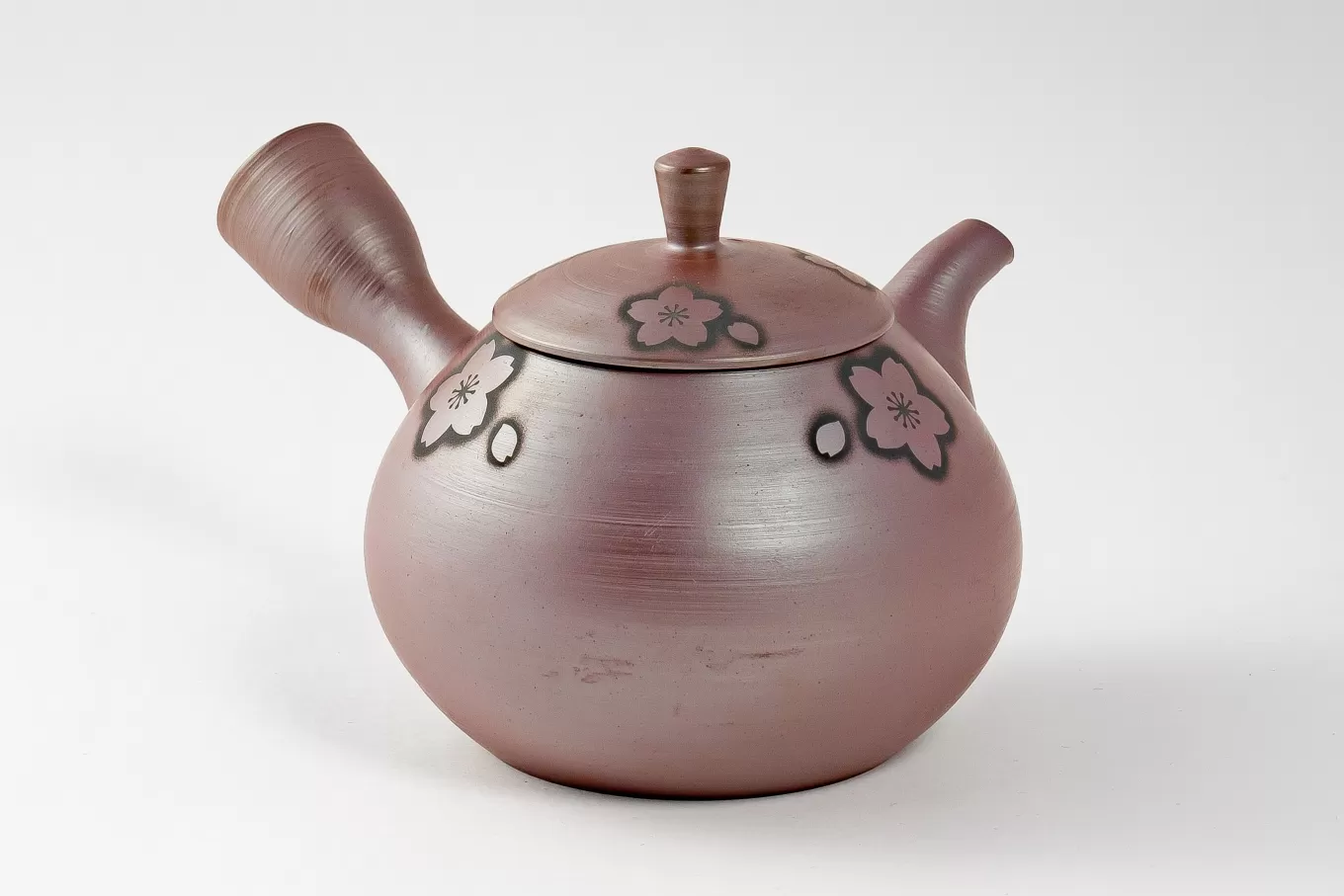 【萬古焼（ばんこやき）】醉月陶苑　窯印急須（桜） 