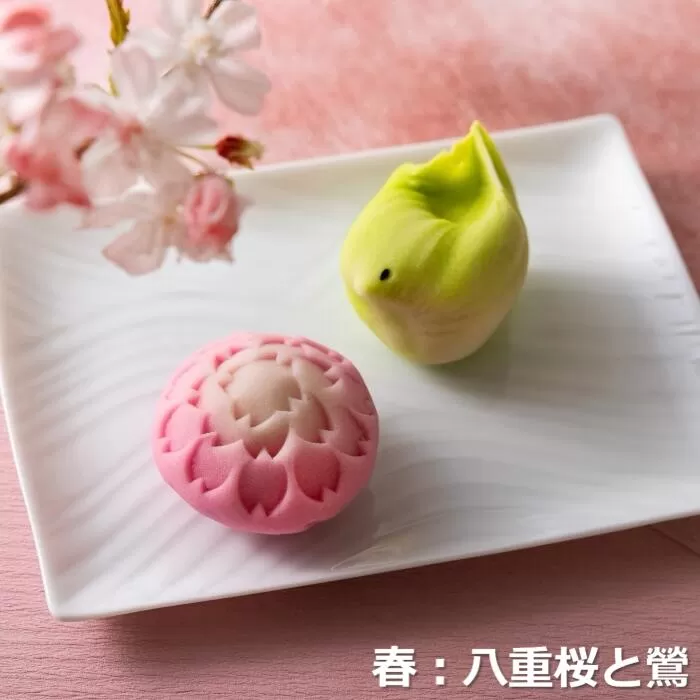 【スイーツ】ずーっと、眺めていたくなりますが、お早目にお召し上がりください。「夢菓子工房ことよ」季節の練り切り菓子 春篇10個