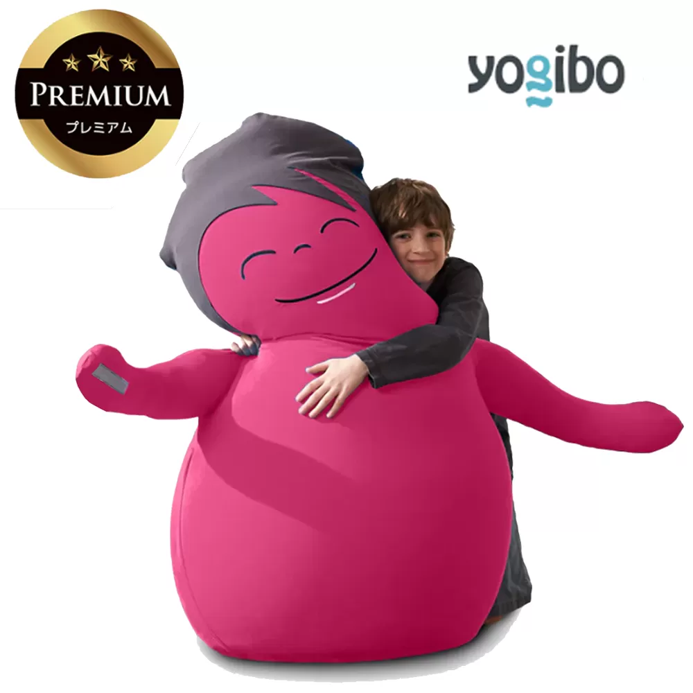 あなたをやさしく抱きしめてくれるかわいい友達。Hugibo Premium(ハギボープレミアム)ピンク[Yogibo ヨギボー プレミアム ビーズクッション ビーズ 座椅子 椅子 クッション ビーズソファー ビーズソファ 新生活 プレゼント インテリア 家具 ベッド ゲーム 三重県 四日市市]