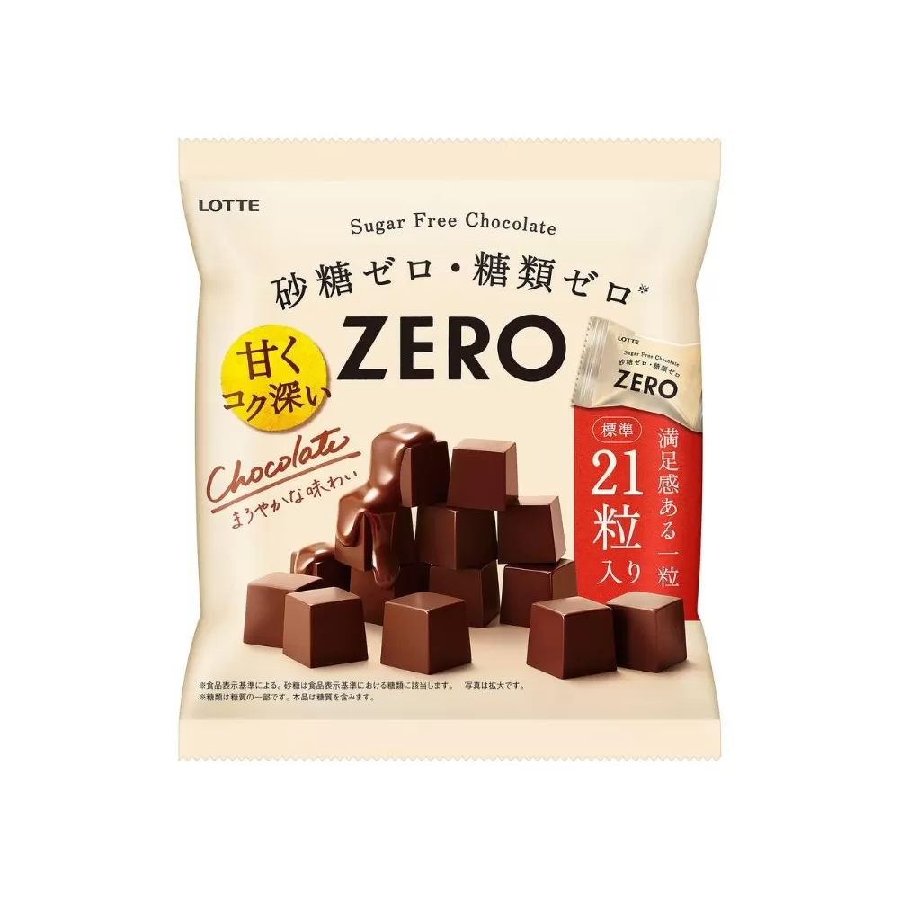 ロッテ　「ZERO」チョコレート 84ｇ×３袋 【LOTTE チョコレート チョコ ゼロチョコレート 砂糖ゼロ 糖質ゼロ おやつ お菓子 三重県 四日市市 四日市 四日市市ふるさと納税】