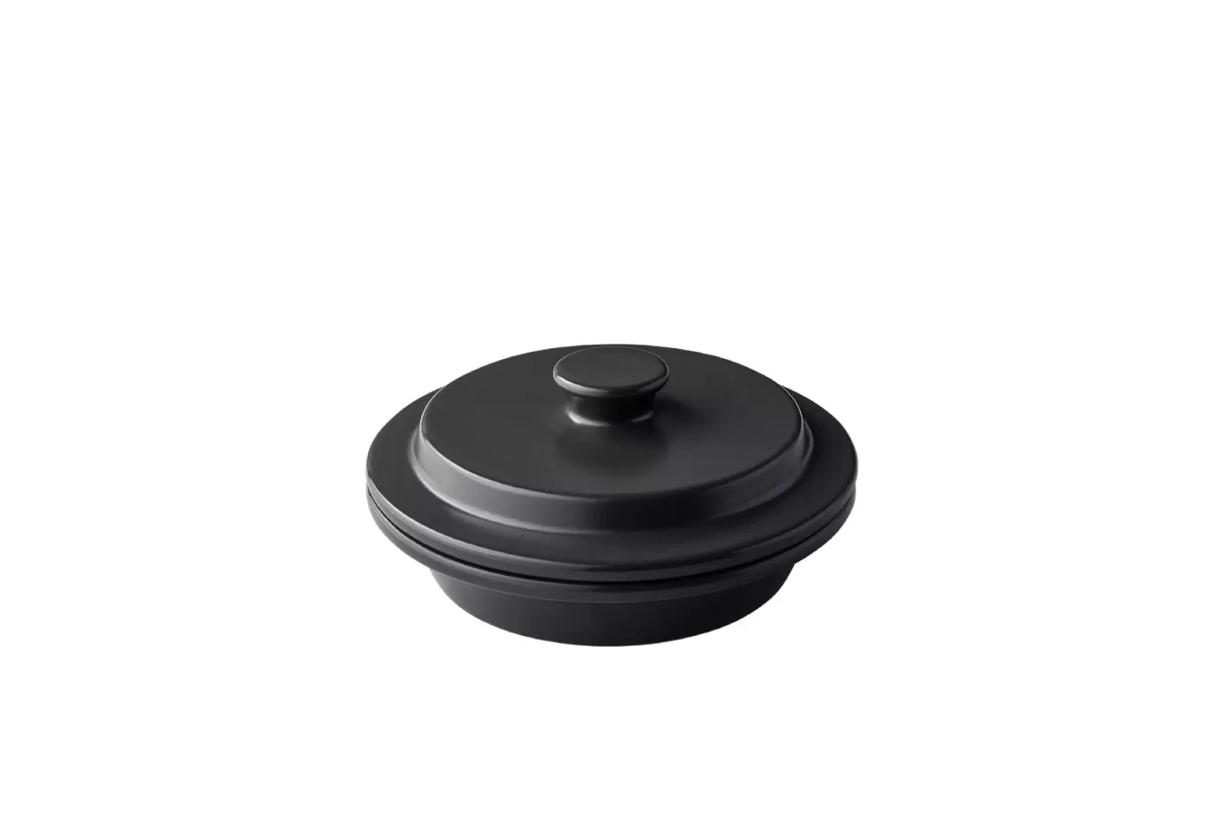 PETARI Shallow Pot 18cm Jet Black（ブラック）G.M.P 【 グッドデザイン賞受賞 陶器製 万能調理土鍋 鍋 土鍋 平鍋 浅鍋 電子レンジ可 キッチン雑貨 新生活 ギフト プレゼント 三重県 四日市市】 