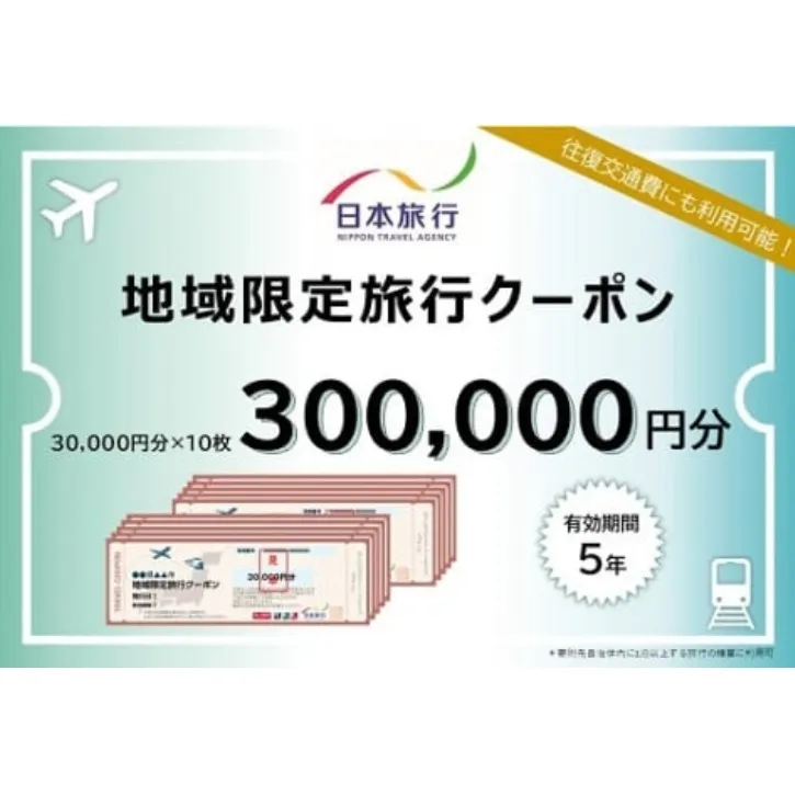 三重県名張市 日本旅行 地域限定旅行クーポン 300,000円分 宿泊券 チケット