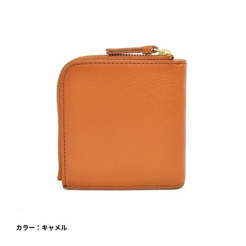 レディース本革2つ折り財布 4M3-1152（・キャメル）