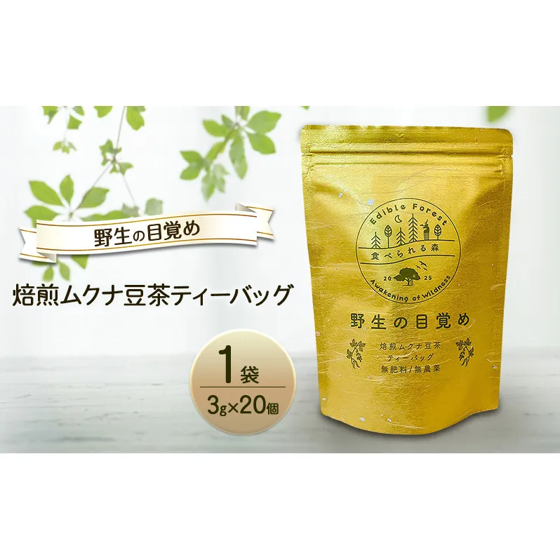 野生の目覚め～焙煎ムクナ豆茶ティーバッグ～　ムクナ お茶 健康茶