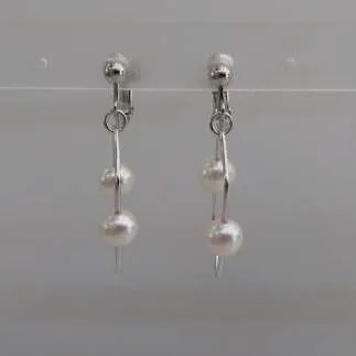 20-28伊勢志摩あこや本真珠イヤリング・レクタングルR