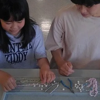 X-13親子パールアクセサリー製作体験(ブレスレット2個)