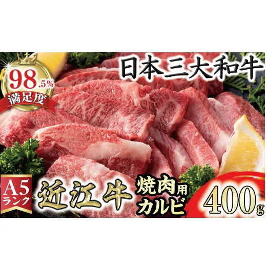 【げんさん】近江牛A5ランクカルビ焼肉用【400g】【DG04W】