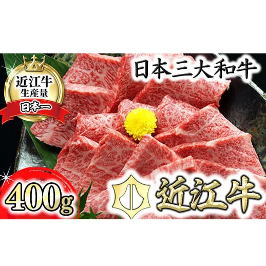 【げんさん】近江牛A5ランクカルビ焼肉用【400g】【DG04W1】（滋賀県　近江八幡市）