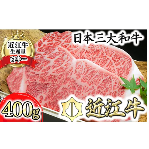 【げんさん】近江牛A5ランクサーロインステーキ【400g】【DG07W1】（滋賀県　近江八幡市）