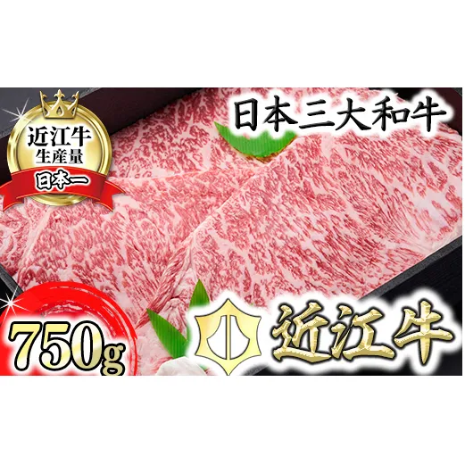 【森村商会】近江牛特選ロースステーキ250g×3枚【冷凍】【L009W】