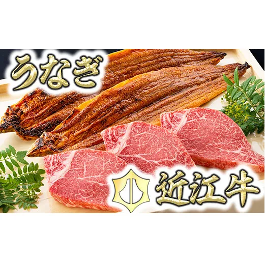 【これは豪華！】近江牛ヒレステーキ3枚＆うなぎ蒲焼2尾セット【D020W】