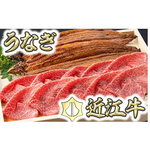 【食卓を豪華に！】近江牛赤身スライス400g＆うなぎ蒲焼2尾セット【D022W】