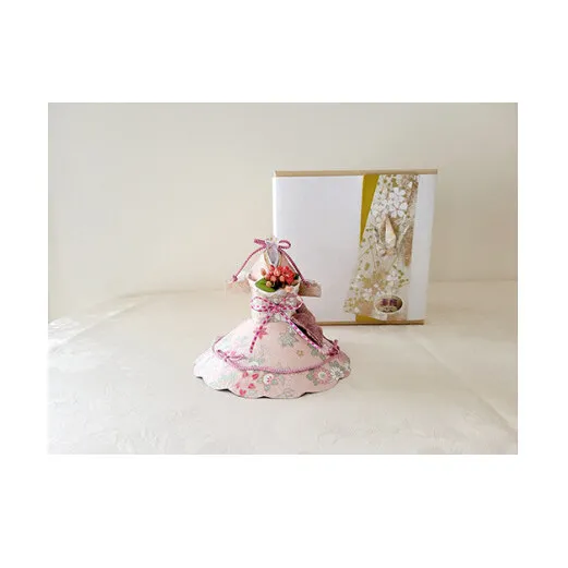 華姫(登録商標) 近江麻布使用 伝統工芸和紙人形の食器等装飾品【FH01U1】