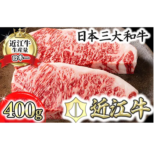 【カネ吉山本】近江牛[吟] ステーキ用 サーロイン【400ｇ（約 200g×2枚）】【Y021W1】（滋賀県　近江八幡市）