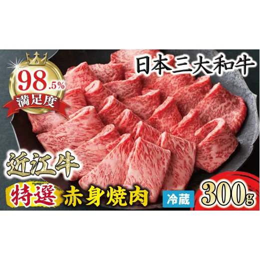 【寛閑観】近江牛　特選『赤身』焼肉用　300ｇ【冷蔵】【FR25W】