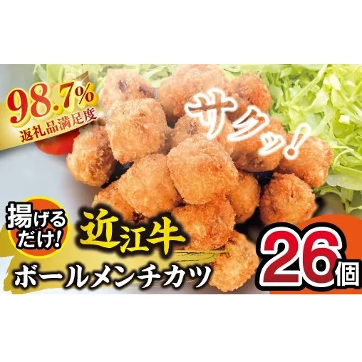 近江牛ボールメンチカツ（17ｇ×26個）【AB102W】