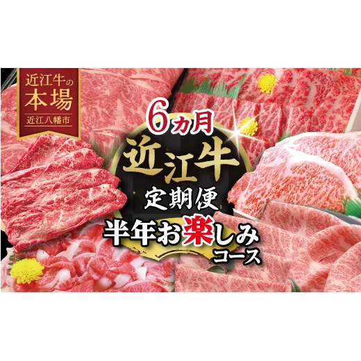 【期間限定】特選近江牛定期便（６カ月）半年お楽しみコース【ZZ54W】（滋賀県　近江八幡市）