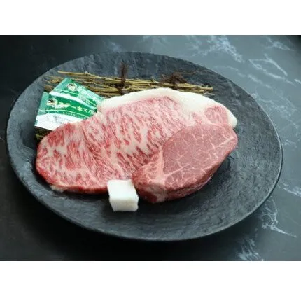 近江牛ヒレステーキ【120g×1枚】　＆　サーロインステーキ【150g×1枚】　【CO07W】（滋賀県　近江八幡市）

