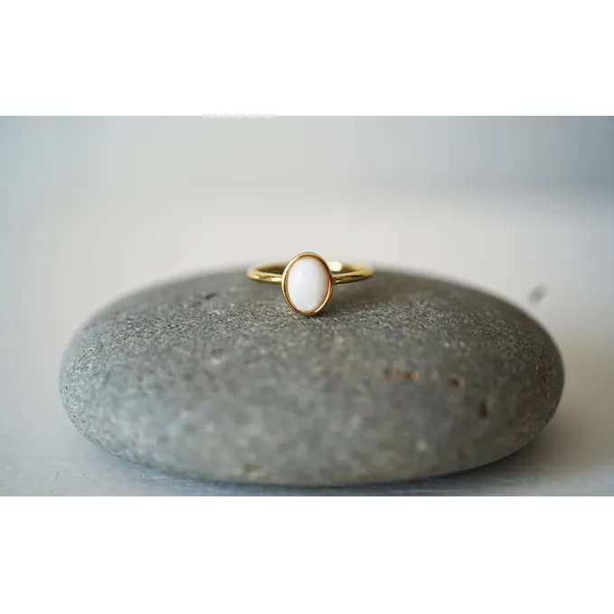 池蝶貝（イケチョウガイ）オーバルリング【10号】 アクセサリー 指輪 ファッション小物 雑貨 