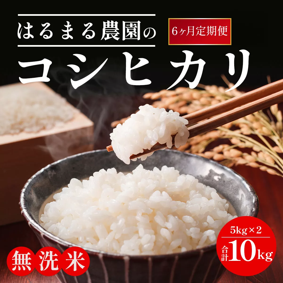 【先行予約】令和7年産新米　【定期便6ヵ月】京都丹波福知山産　コシヒカリ無洗米10kg／ ふるさと納税  米 こめ ご飯 ごはん 定期便 無洗米 コシヒカリ こしひかり 福知山城献上米 豊冨米 京都府 福知山市 FCCN030