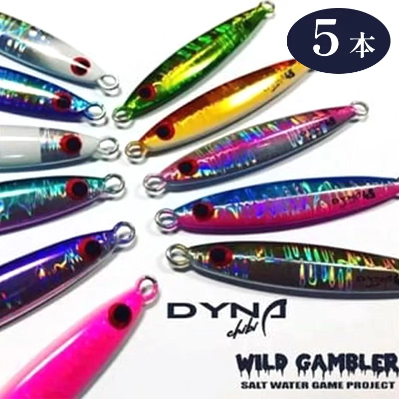 ルアー メタルジグ 5本セット チビダイナ カラー・サイズお任せ / 釣り具 フィッシング アウトドア 綾部市 / WILD GAMBLER［BSAM001］