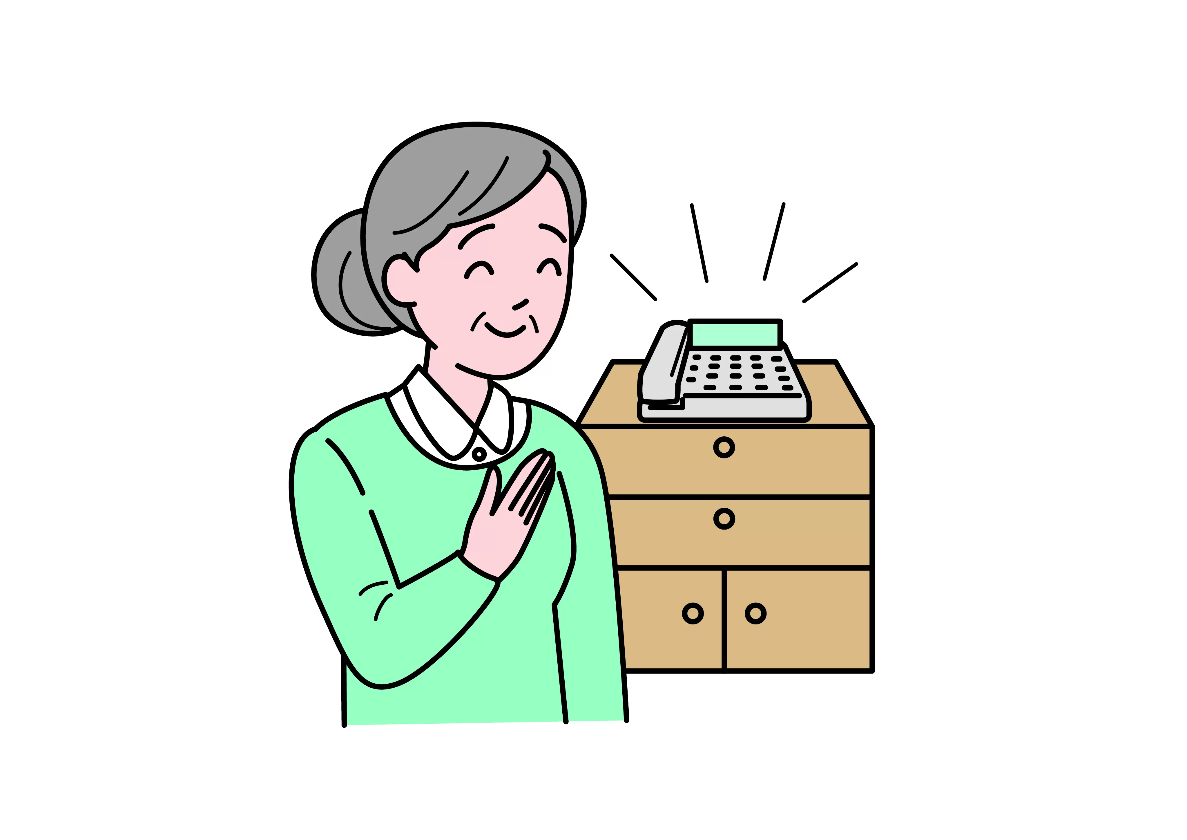 みまもりでんわサービス固定電話(6か月) 見守り 高齢者支援 親の見守り 高齢者ケア 一人暮らしサポート 毎日確認 自動音声 体調確認 郵便局 介護予防 【uj-BU005】【日本郵便】