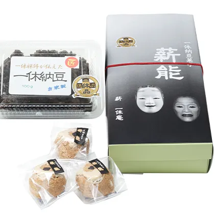 一休納豆と一休納豆饅頭つめあわせ（一休納豆100g、一休納豆饅頭6個入） 和菓子 スイーツ 加工食品