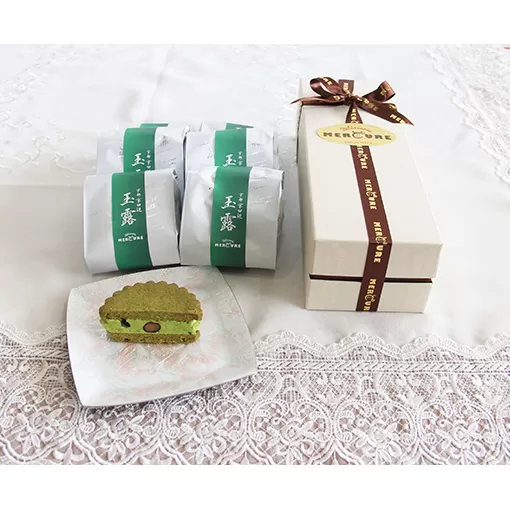 京田辺玉露と丹波の黒豆のバターサンド お菓子 焼菓子 クッキー チョコレート 