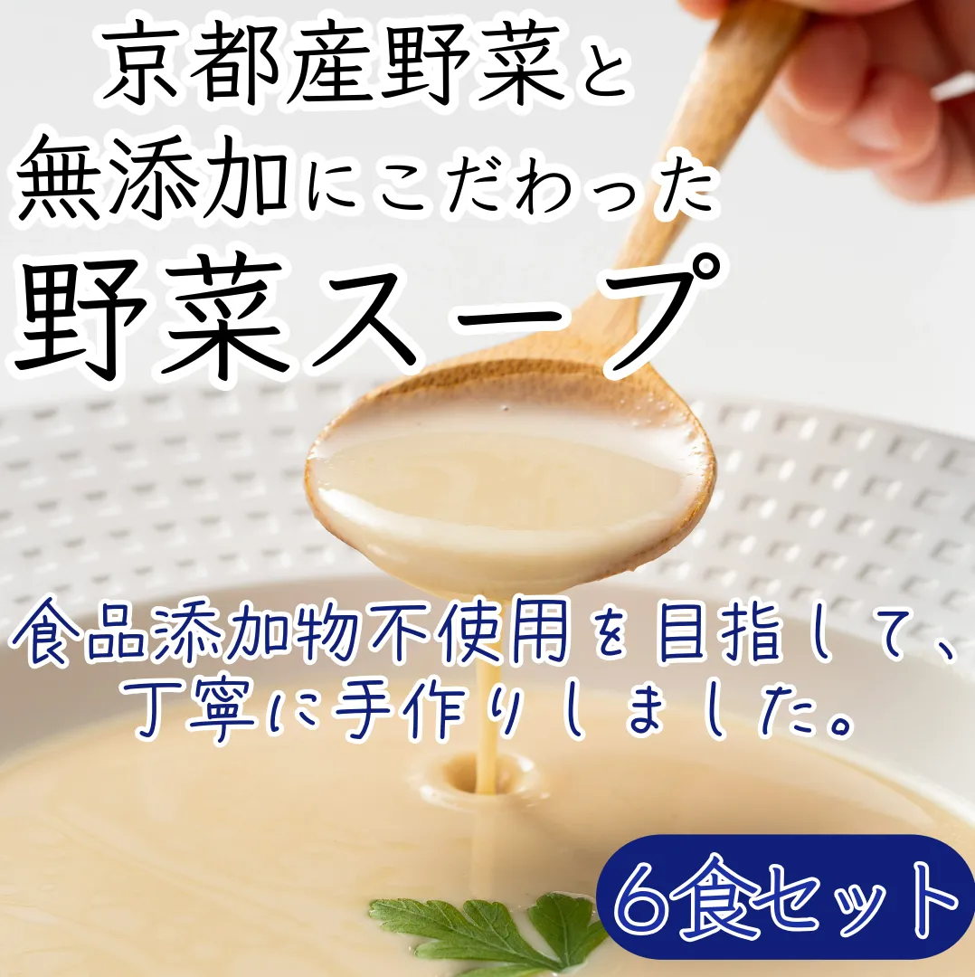 京都産野菜にこだわった無添加スープ 6食入りセット
