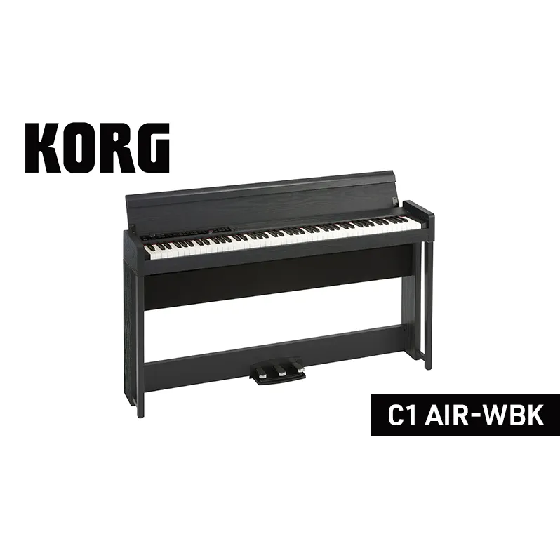 KORG C1 AIR-WBK　ピアノ 電子ピアノ デジタルピアノ 電子楽器 日本製 RH3鍵盤 Bluetooth対応 88鍵盤 ウッデン・ブラック