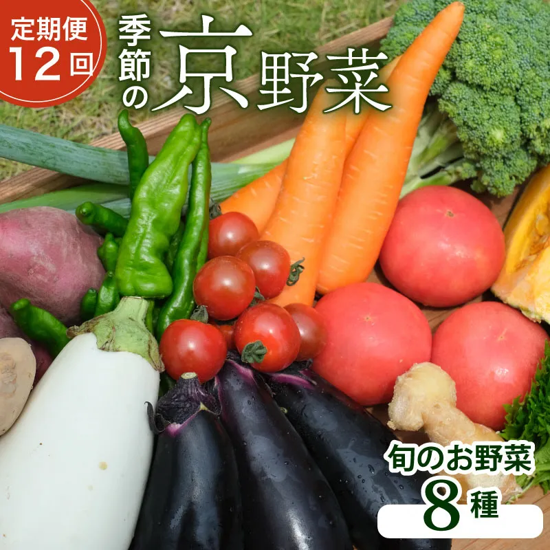 旬のお野菜詰め合わせ 京野菜セット 8種類　全12回