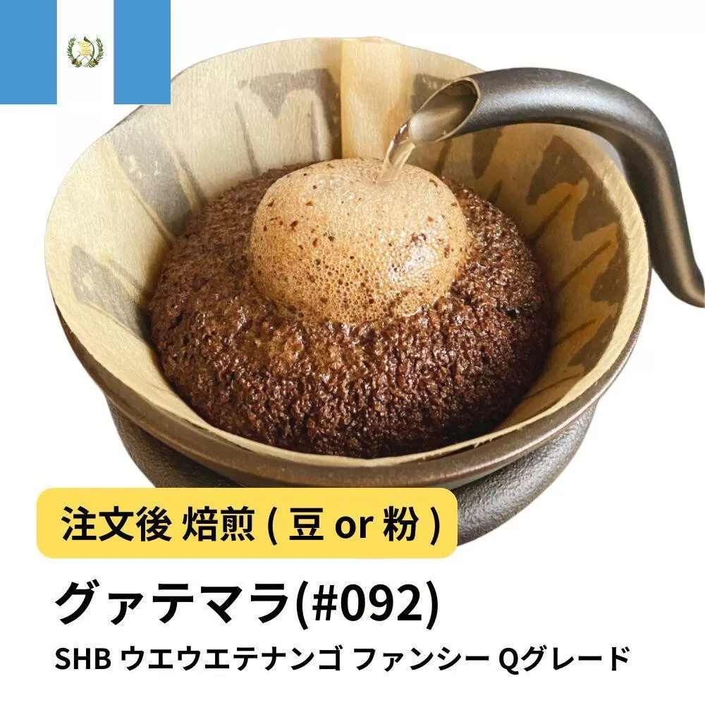 【豆】コーヒー #092 グァテマラ SHB ウエウエテナンゴ ファンシー Qグレード 310g 当日焙煎 大山珈琲