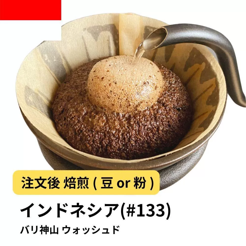 【粉】コーヒー #133 インドネシア バリ神山 ウォッシュド 310g 当日焙煎 大山珈琲
