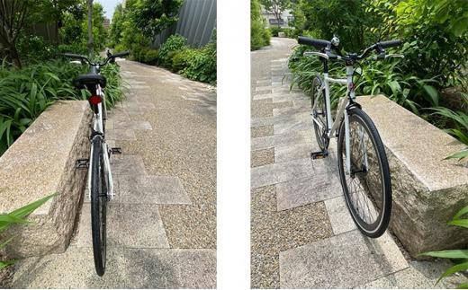 POSTINO シングルスピードバイク 700×28C【ホワイト×ブラック