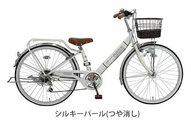 ヱビス自転車 子供自転車 エッセ24インチ シマノ製外装6段変速 シルキーパール【 自転車 子供自転車 キッズ自転車 シマノ SHIMANO おしゃれ 人気 おすすめ キッズ サイクリング お取り寄せ 送料無料 大阪府 堺市】