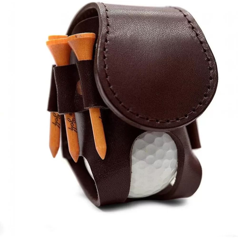 ゴルフボールホルダー【ブラウン】