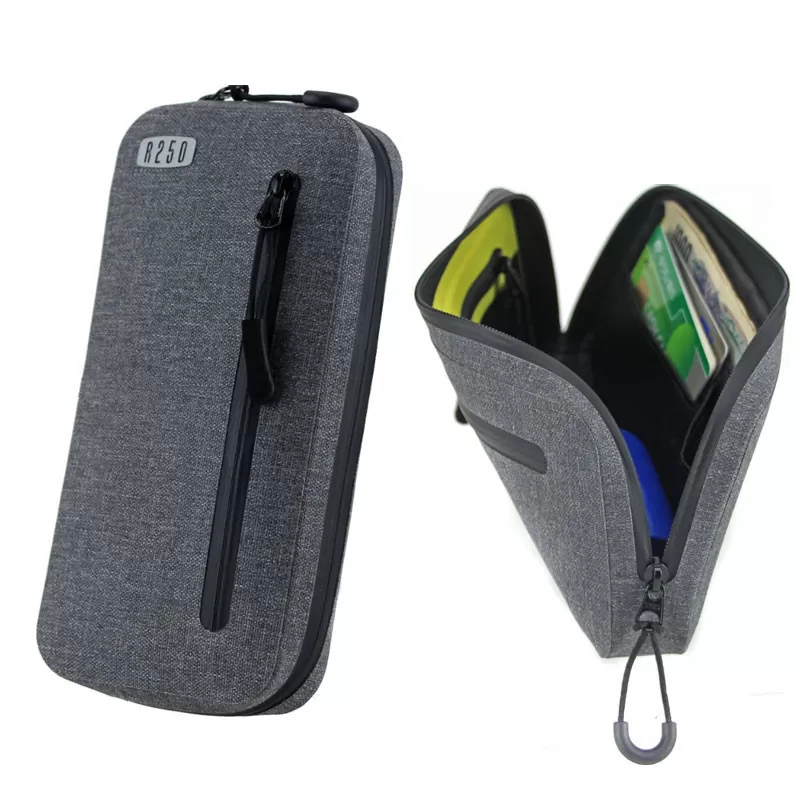 R250 防水スマートライドポーチ  スーパーDX2 グレー W小銭入れ