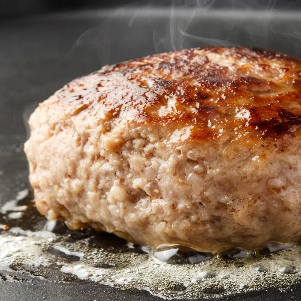 化学調味料保存料不使用無添加 牛肉100％ ハンバーグ 120g×10個セット