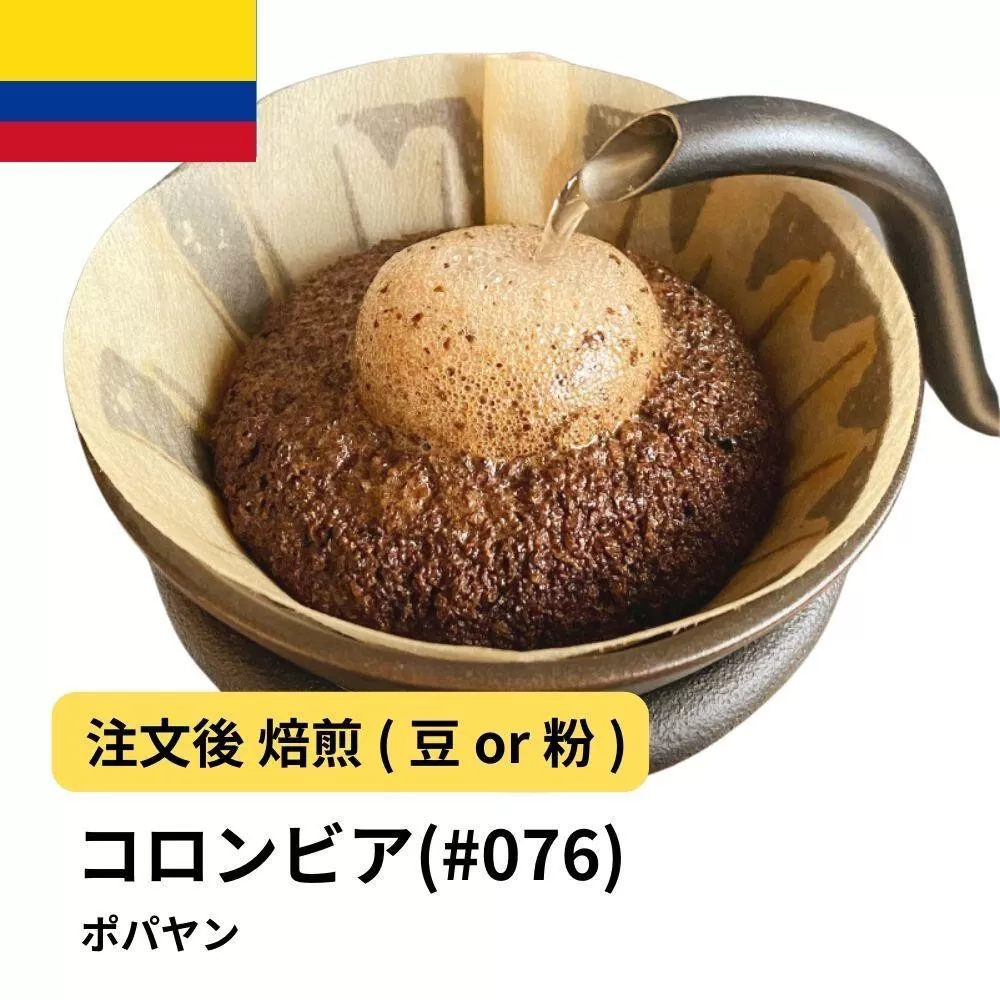 【豆】コーヒー #076 コロンビア ポパヤン SUP 310g 当日焙煎 大山珈琲